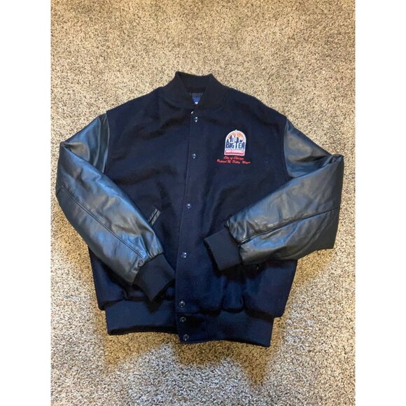Vintage Big Ten Tournament Mayor of Chicago Leather Varsity jacket - Picture 1 of 6